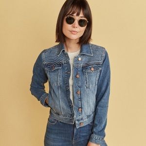 Marine Layer Eileen Embroidered Denim Jacket